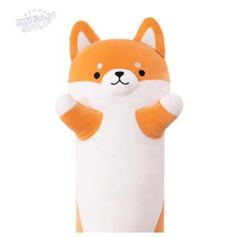 Pluszowa Maskotka Pies Shiba Poduszka Podłużna Wałek 60cm