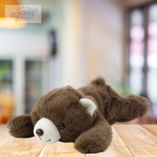 Pluszowa Maskotka Przytulanka Leżący Niedźwiedź Brązowy 30cm