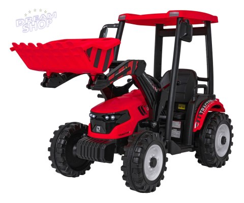 Pojazd MEGA Traktor D68 Z Przyczepką Czerwony