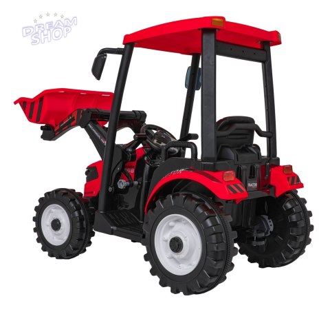 Pojazd MEGA Traktor D68 Z Przyczepką Czerwony