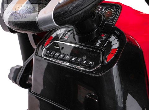 Pojazd MEGA Traktor D68 Z Przyczepką Czerwony