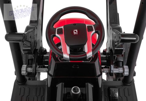 Pojazd MEGA Traktor D68 Z Przyczepką Czerwony