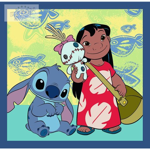 Puzzla 3w1 - Czas ze Stitchem Lilo and Stitch Trefl 34896