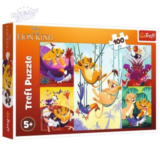 Puzzle - "100" - Dzielny Król Lew / Disney Lion King Trefl 16478