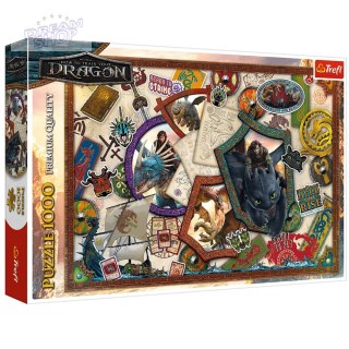 Puzzle 1000 - Jak wytresować Smoka - Bohaterowie Trefl 10959