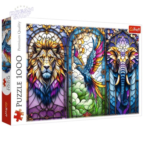 Puzzle - 1000 - Witraż: Zwierzęta Trefl 10957