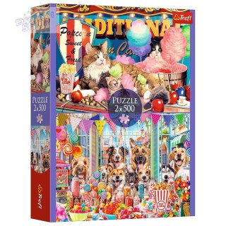 Puzzle - 2x500 - Puszyści przyjaciele Trefl 37495