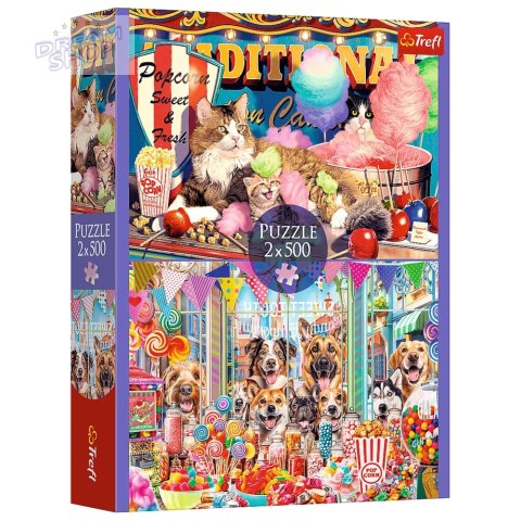Puzzle - 2x500 - Puszyści przyjaciele Trefl 37495