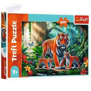 Puzzle 200 - Tygrysie zwyczaje Trefl 13330