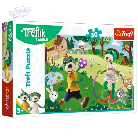 Puzzle - 30 - Aktywny dzień - Rodzina Treflików Trefl 18287