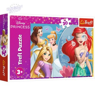 Puzzle - 30 - Piękny dzień księżniczek - Disney Princess Trefl 18308