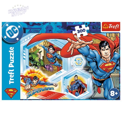 Puzzle 300 - Niezniszczalny Superman - Warner Superman Tref l23032