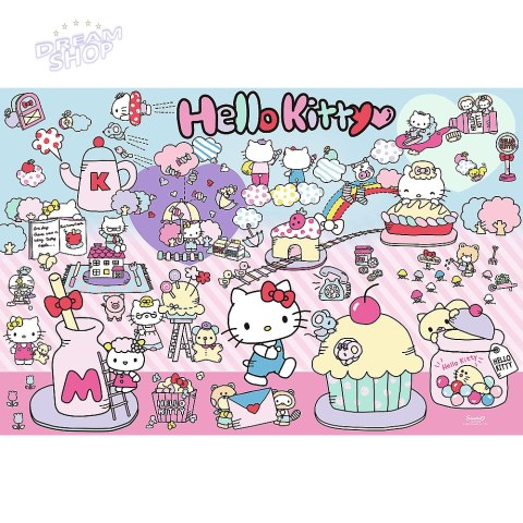 Puzzle - 300 - Poznaj Świat Hello Kitty - Hello Kitty Trefl 23031