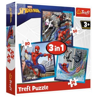 Puzzle 3w1 - Pajęczy przyjaciele - Disney Marvel Spiderman Trefl 34874