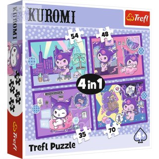 Puzzle - 4w1 - Dzień Kuromi - Hello Kitty Trefl 34676