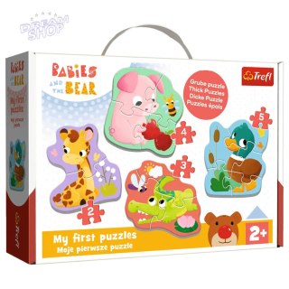 Puzzle - "Baby Classic" - Bobaskowe zwierzątka Trefl 36135