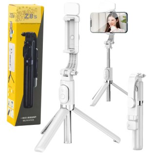 Selfie Stick Statyw Na Telefon Pilot Na Bluetooth Uchwyt ZS8 Biały