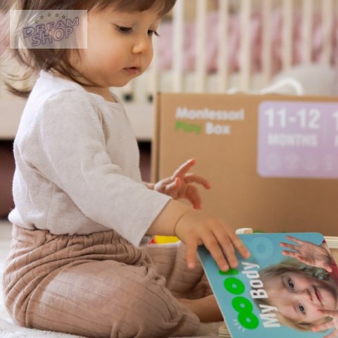 TOOKY TOY Box Pudełko XXL Montessori Edukacyjne 5w1 Sensoryczne 11-12 Mies