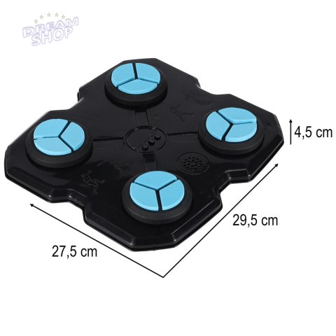 Tarcza bokserska treningowa na ścianę trenażer muzyka LED USB rękawice