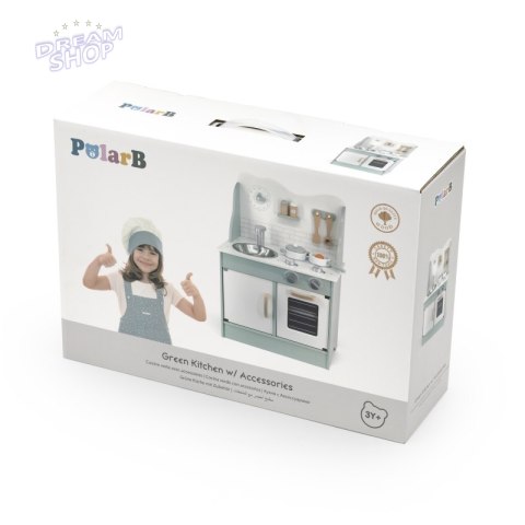VIGA PolarB Drewniana Kuchnia z Akcesoriami Eco Green