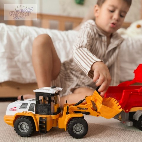 WOOPIE Koparka Ładowarka Budowlana 1:16 Efekty Świetlne i Dźwiękowe