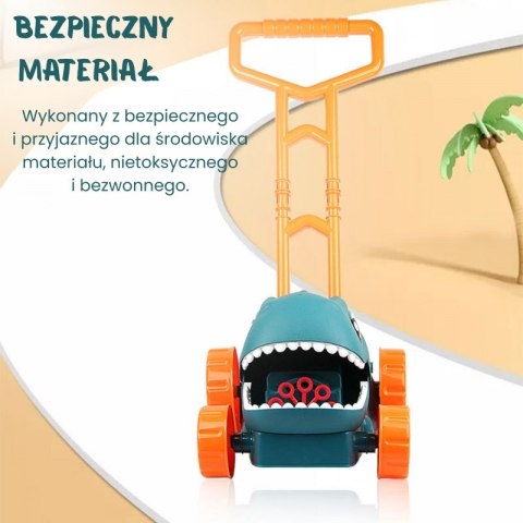 WOOPIE Kosiarka Ogrodowa Dino na Bańki Mydlane Dinozaur + Płyn