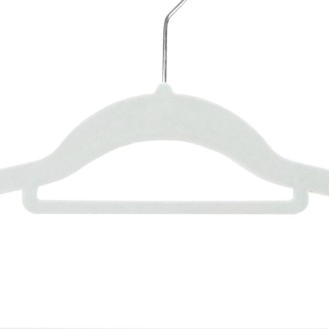 Wieszak welurowy Maxi komplet 20 sztuk - szary