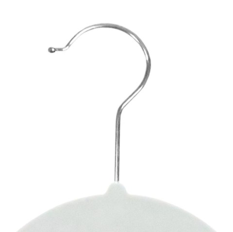 Wieszak welurowy Maxi komplet 5 szt - szary