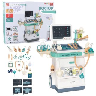 Zestaw Doktora Akcesoria Medyczne RTG EKG Światła Dźwięki 26 el.