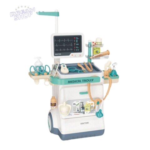 Zestaw Doktora Akcesoria Medyczne RTG EKG Światła Dźwięki 26 el.