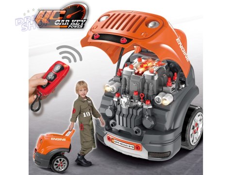Zestaw mechanika: Ruchomy WARSZTAT SAMOCHODOWY + światło i dźwięk ZA5738