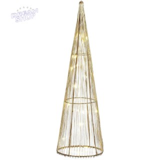 CHOINKA DEKORACYJNA ZŁOTA LED CIEPŁY BIAŁY 40CM