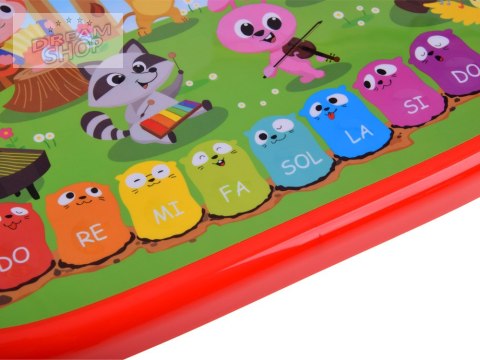 Edukacyjne interaktywne organki ze zwierzątkami odgłosy melodie ZA5955