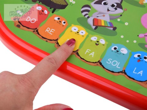 Edukacyjne interaktywne organki ze zwierzątkami odgłosy melodie ZA5955