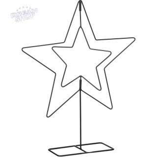 GWIAZDA DEKORACYJNA 50CM CZARNA MICA