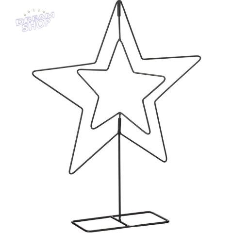 GWIAZDA DEKORACYJNA 50CM CZARNA MICA