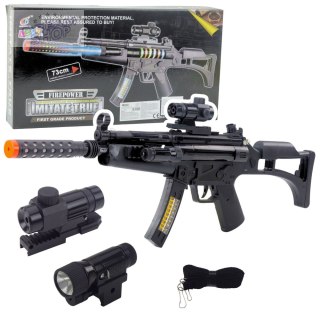 Karabin Zabawkowy Dla Dzieci Świetlno Dźwiękowy 73cm