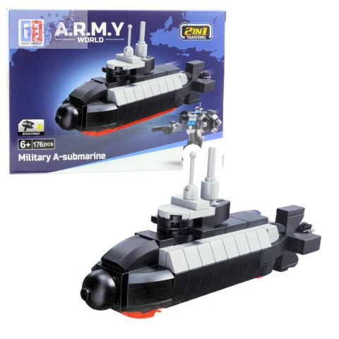 Klocki Konstrukcyjne Armia Wojsko Militarne Środki Transportu Robot 2w1