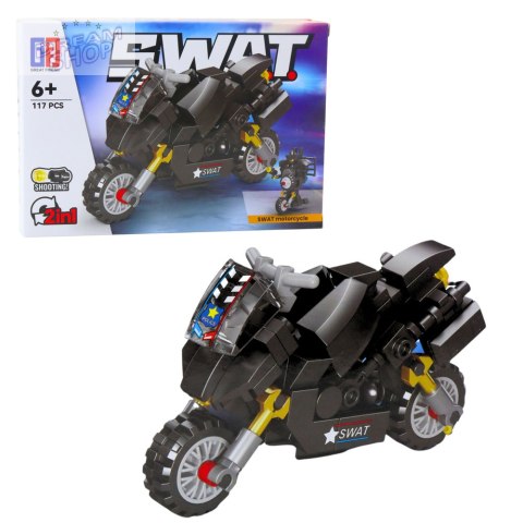 Klocki Konstrukcyjne Pojazdy Środki Transportu SWAT 2w1 92-117 el.