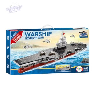 Klocki Konstrukcyjne WARSHIP 003 Duży Lotniskowiec 1:420 2151 el.