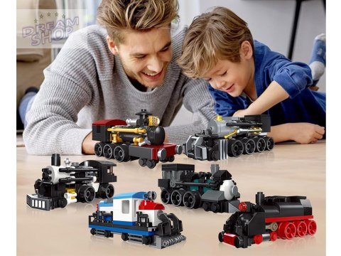 Klocki konstrukcyjne MINITRAIN - różne modele z serii: mini pociąg ZA5759