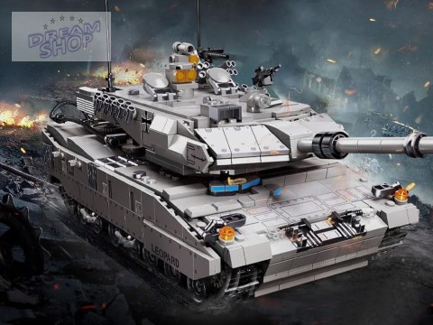 Klocki konstrukcyjne Wojskowy CZOŁG niemiecki Leopard 2A7 - 1498 ele ZA5758