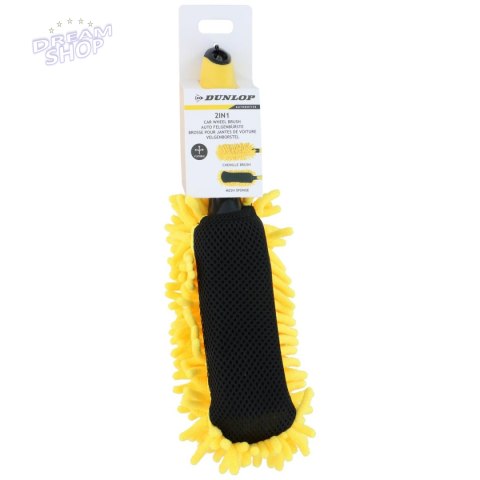 SZCZOTKA DO MYCIA FELG Z MIKROFIBRY GIĘTKA DŁUGA DUNLOP 32,5CM