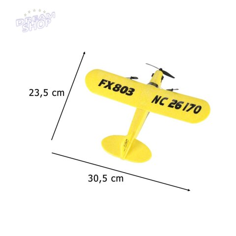 Samolot zdalnie sterowany na pilota RC FX803 Piper 150mah