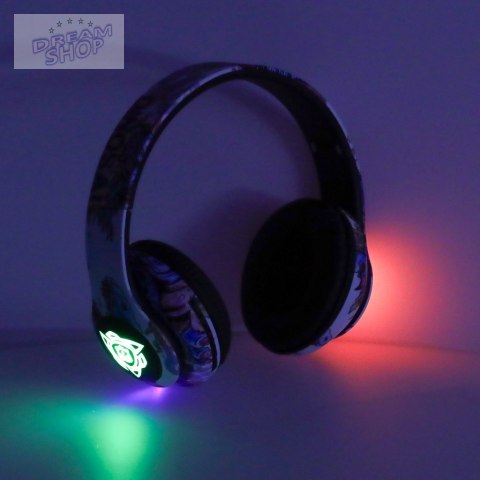 Słuchawki bezprzewodowe nauszne Bluetooth RGB Gaming Sport 150mAh