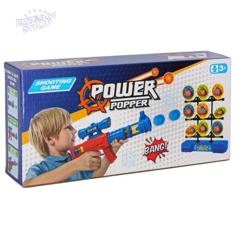 Strzelanie do celu ruchoma tarcza pistolet piłki