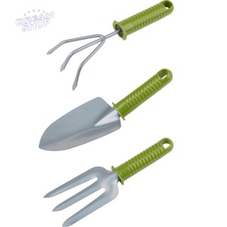 ZESTAW NARZĘDZI OGRODOWYCH 3SZT PLASTIKOWA RĄCZKA KINZO