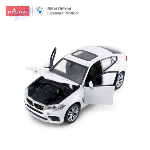 Autko Metalowe 1:24 BMW X6M Białe RASTAR