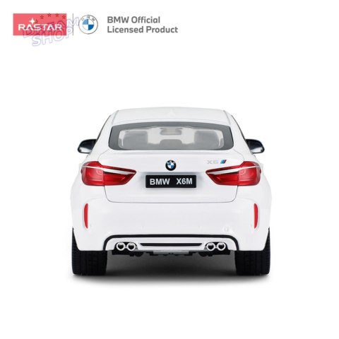 Autko Metalowe 1:24 BMW X6M Białe RASTAR
