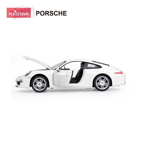 Autko Metalowe 1:24 Porsche 911 Biały RASTAR